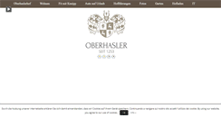 Desktop Screenshot of oberhaslerhof.com